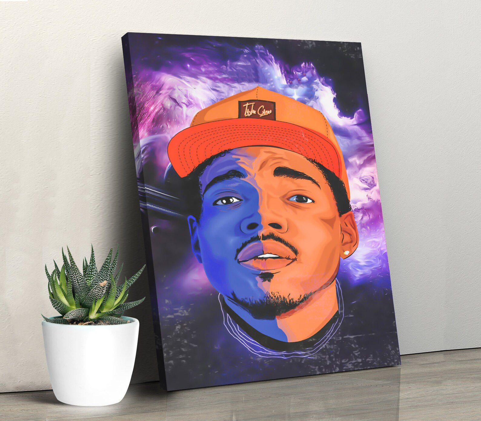 Chance The Rapper Poster Canvas Chance The Rapper Canvas Etsy