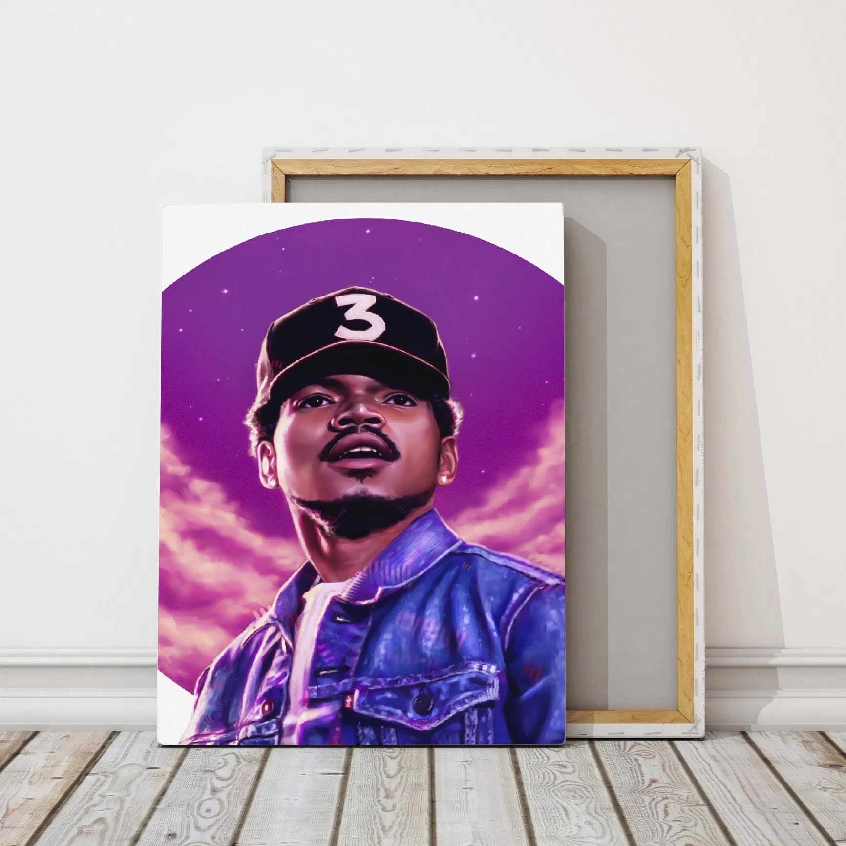 Chance The Rapper Poster Canvas Chance The Rapper Canvas Etsy