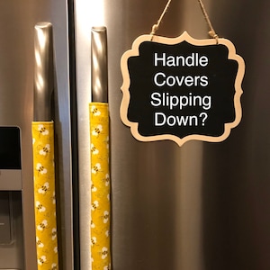Grip Pad for Refrigerator Handle Covers - Stop Falling Handle Covers - No Slip Handle Cover Accessory - Frig Handle Cover Grip Pads - Grips