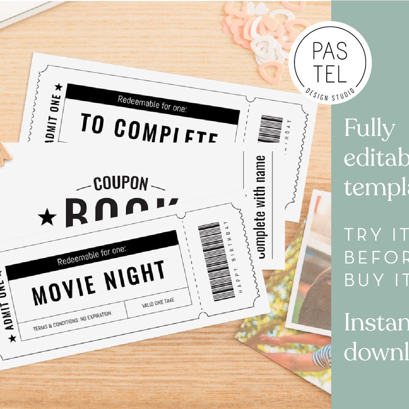 Coupon Template - Etsy