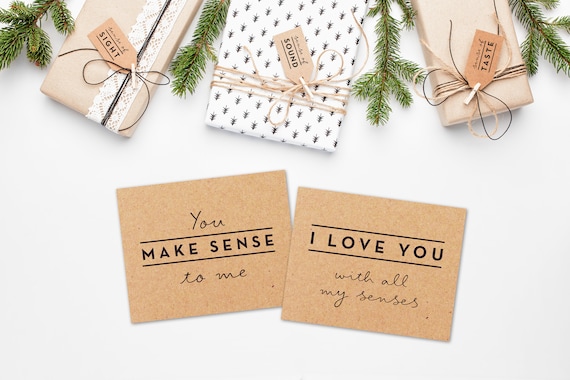 5 Senses Gift Tags, Cards & Ideas Gift for Boyfriend, Girlfriend, Husband  or Wife Valentine's Gift Birthday Gift Anniversary Gift -  UK