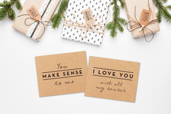 5 Senses Gift Tags, Cards & Ideas Gift for Boyfriend, Girlfriend, Husband  or Wife Valentine's Gift Birthday Gift Anniversary Gift -  UK