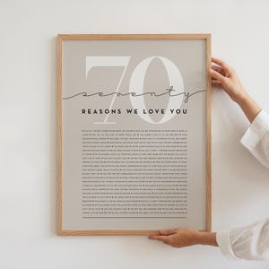 Digital Download 70 Reasons Why Custom Love List Anniversary Gift Birthday Gift Mothers Day Gift Fathers Day Gift Last Minute Gift Instant Download Printable Gift