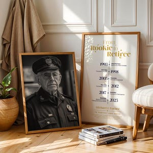 Police Retirement Gift — Retirement Plaque, Police Officer Gift ...