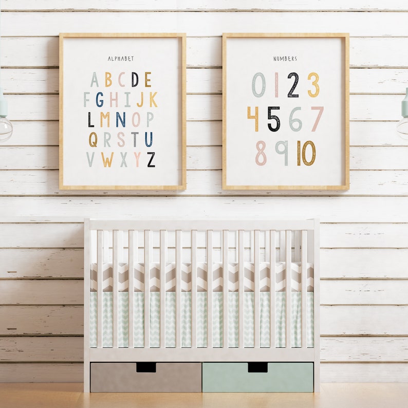 Kids Wall Art Children's Wall Art Nursery Set of 8 Etsy