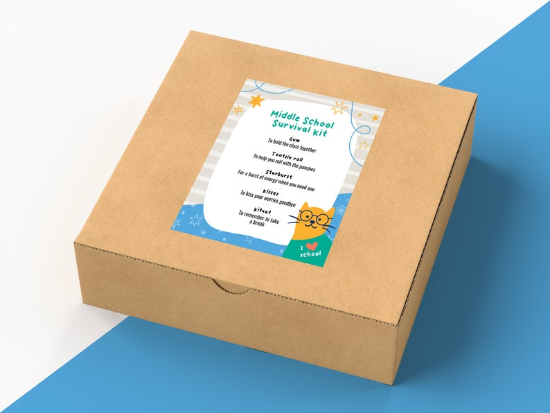 Editable Middle School Survival Kit Back to School Printable - Etsy