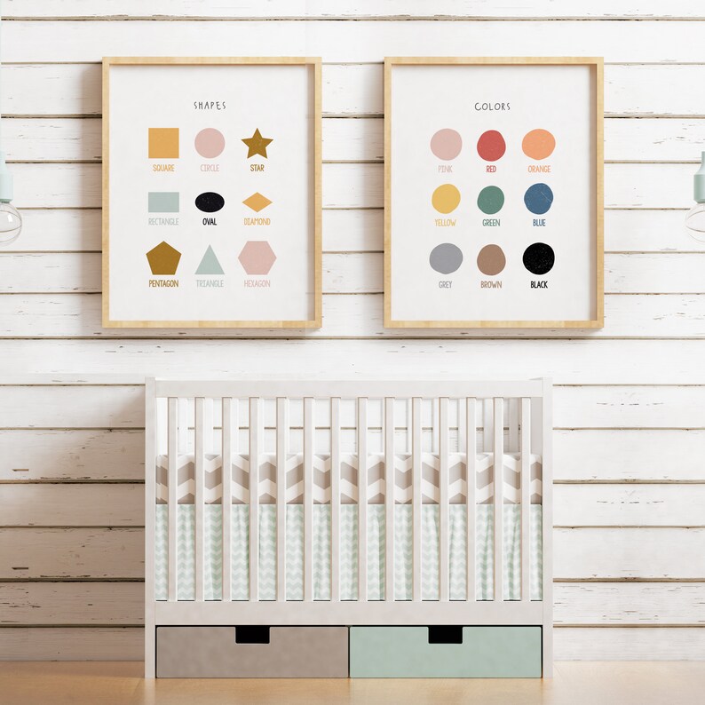 Kids Wall Art Children's Wall Art Nursery Set of 8 Etsy