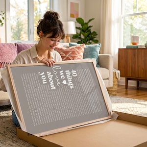 60 Reasons We Love You Print: Personalized Birthday Gift (Digital or Canvas) image 16