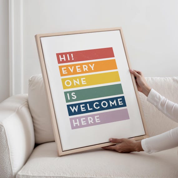 Asexual Pride and Prejudice Rainbow Gay Pride Print LGBT Print Equality Print Diversity Print Inclusion Printable Poster Inclusive Art