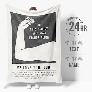 Cancer Patient Gift — Chemo Care Custom Blanket for Man