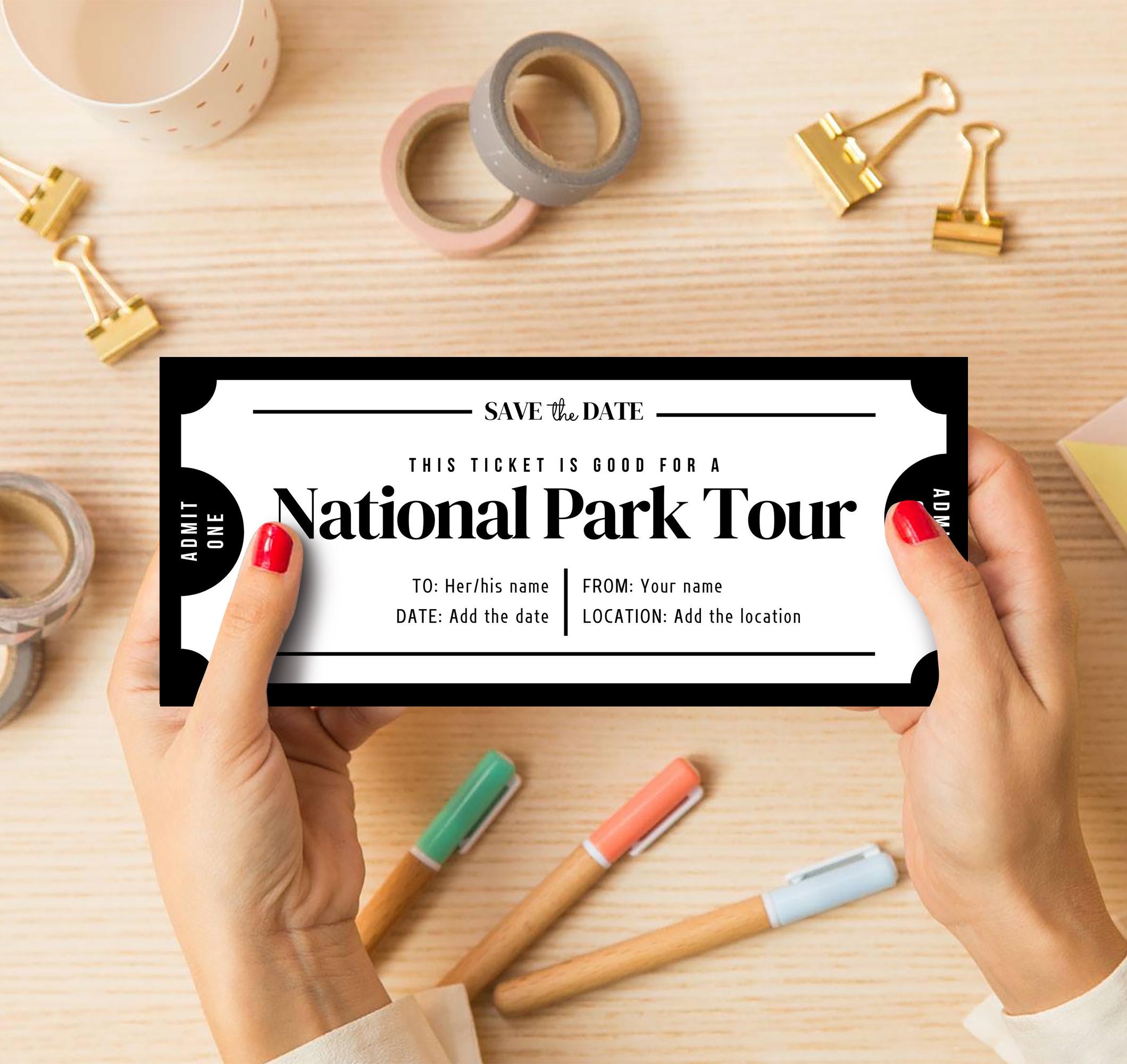National Park Sign Editable - Etsy