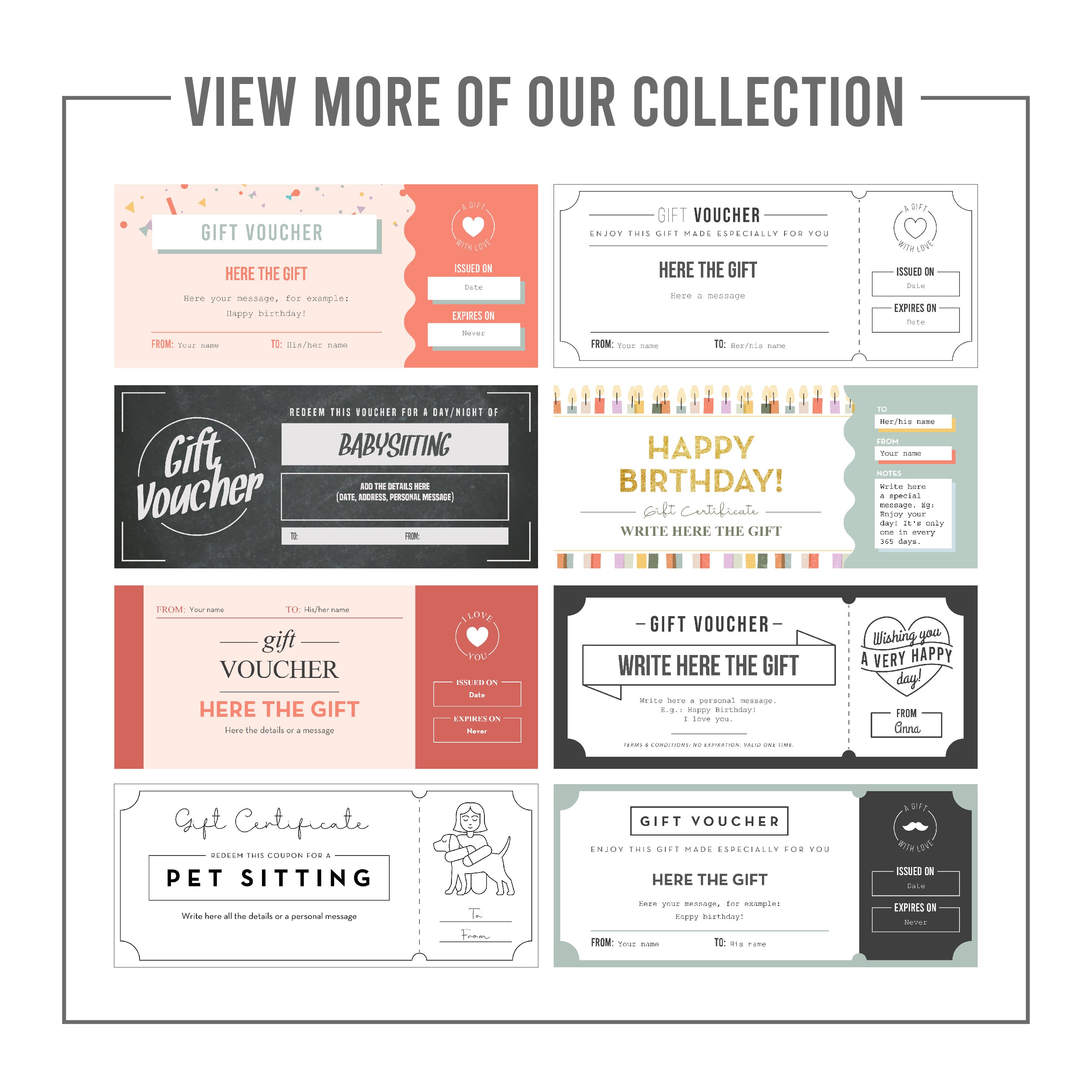 Weekend Getaway Gift Coupon INSTANT DOWNLOAD Editable Text
