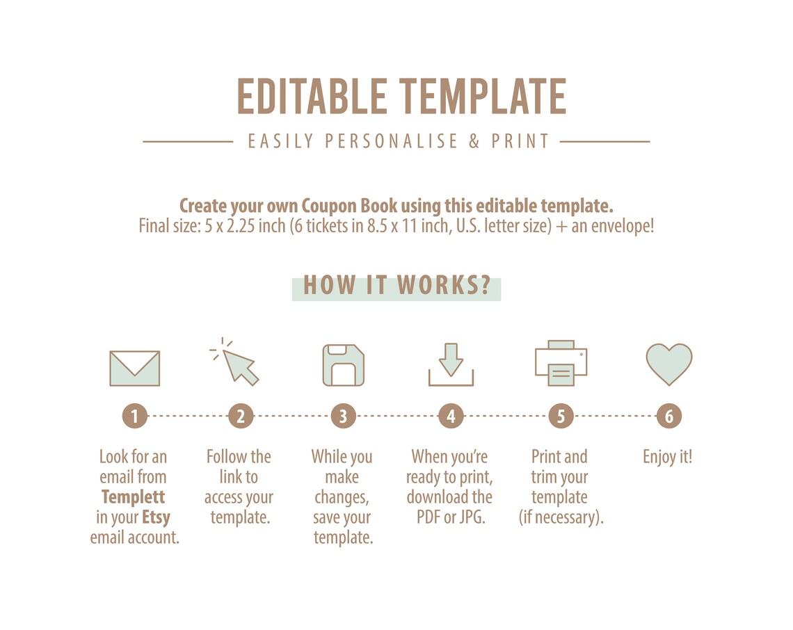 Editable Reward Coupons Template Printable Reward Tickets | Etsy