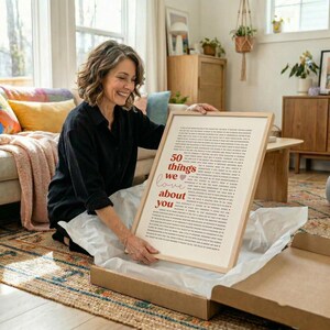 50 Reasons Why We Love You Poster | Personalized 50th Birthday Gift for Women Men | 50 Anniversary | 50 Things We Love About You Print image 11