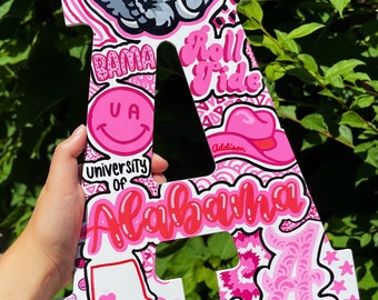 Personalized Graduation Gift | Custom College Letters | Hand Painted | Dorm Decor | High School Graduation Gift | Custom Gift | Senior Gift