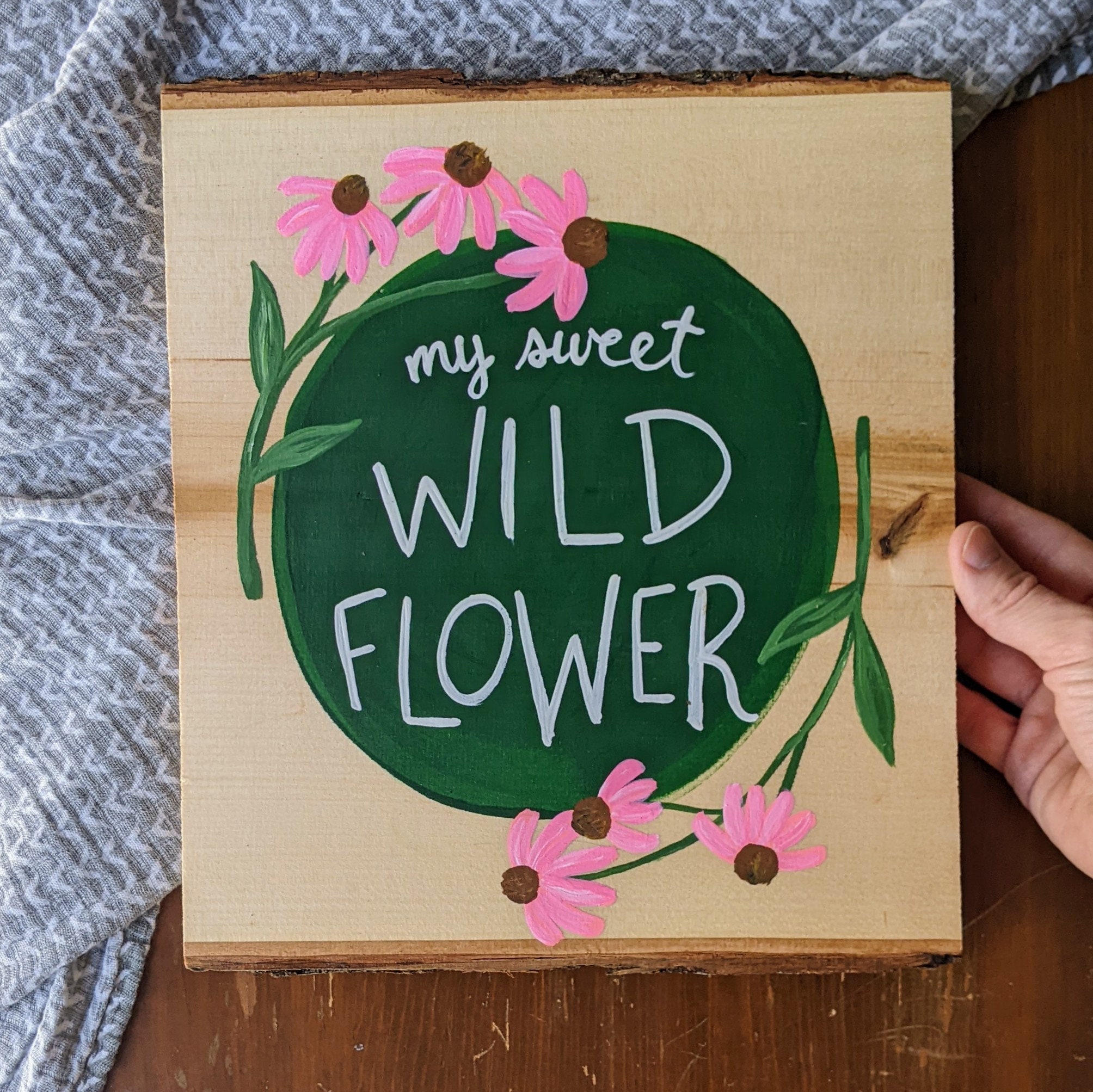 Cottagecore Wild Flower Nursery Wall Art My Sweet Wildflower Etsy
