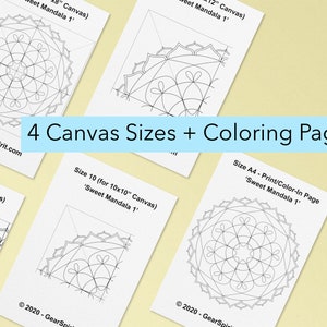 Printable Mandala Digital PDF Mandala Design Download & Coloring Mandala Download for Your Mandala Coloring Books or add Dot Mandala to it