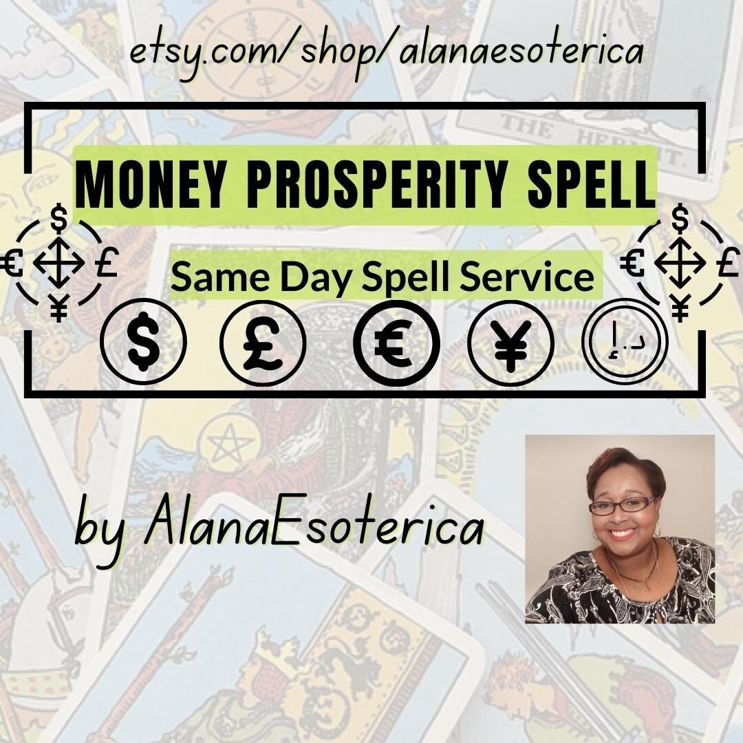 Same Day Money Prosperity Manifestation Spell, 20+ Years Business and Spell Casting Experience