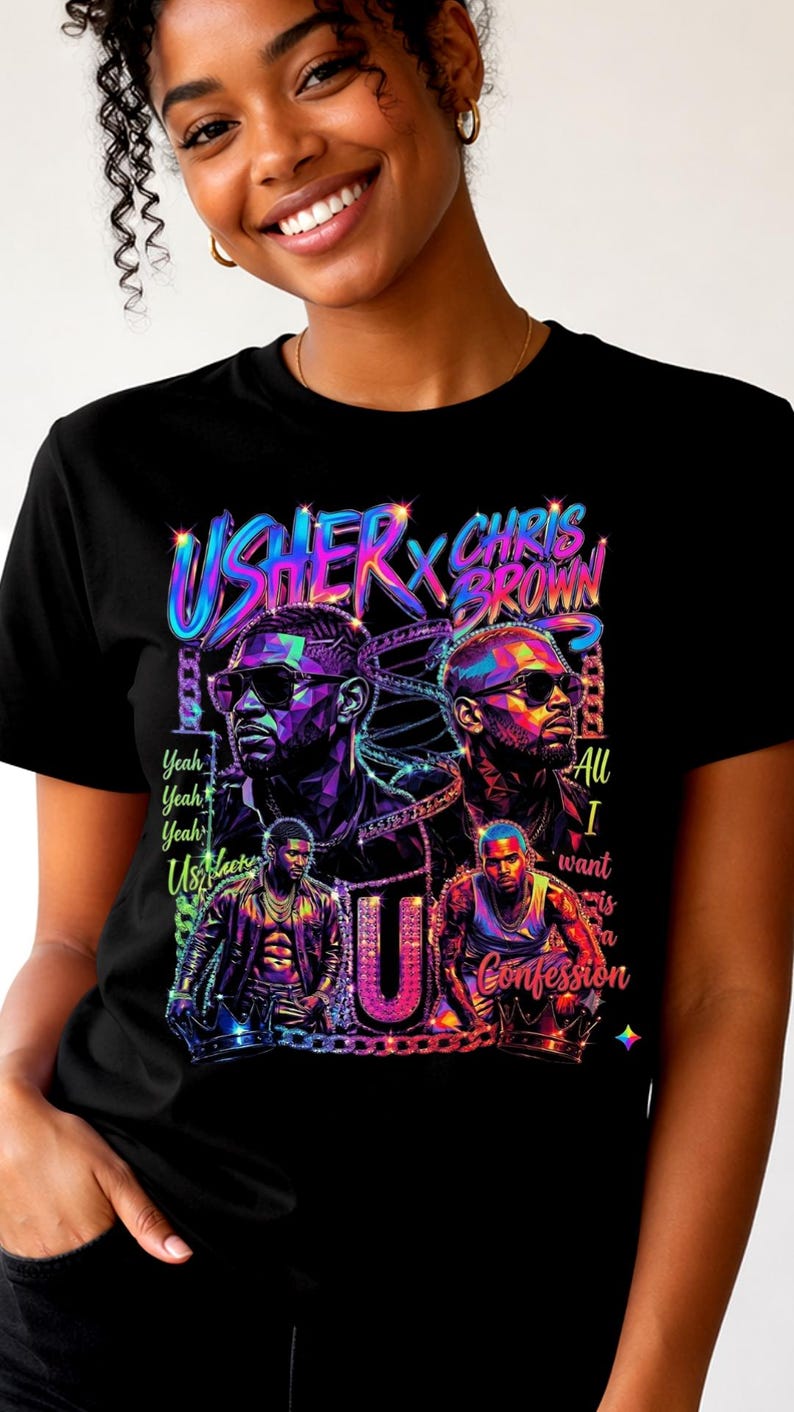 R&B Shirt,Concert Tee, Vintage Bootleg Rap T-shirt, Team Merch, Unisex Streetwear Gift Bild 5