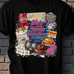 North Carolina Graphic Tee, Cheerwine Bojangles Dogwood Blossoms, Southern Pride Apparel