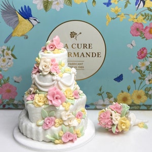 Pastel de bodas a escala 1:6 PARA muñecas Blythe o muñecas de 12 pulgadas o muñecas Byers.