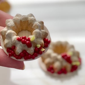 Pasteles en miniatura para muñecas y casas de muñecas. Pasteles falsos a escala 1:6, comida en miniatura para muñecas, comida de juguete para casas de muñecas, pasteles en miniatura para muñecas.