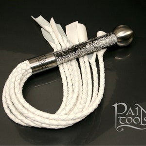 Leather Flogger CERNOS M10 4-plait