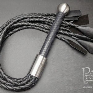 Cat o&#39; nine CERNOS S10 4-plait black-lizard