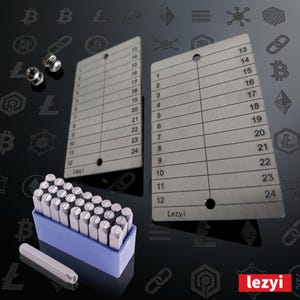 Lezyi Titanium Plate Seed Phrase Kit DIY Crypto Wallet Recovery