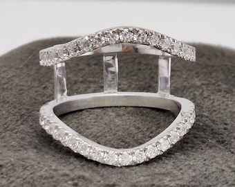 College-Ring-Vergrößerer, Klasse Ringschutz, Aggie Ring Wrap, anpassbare Aggie Ring-Vergrößerer, Moissanit-Ring-Jacke, Ring-Vergrößerer und Wraps