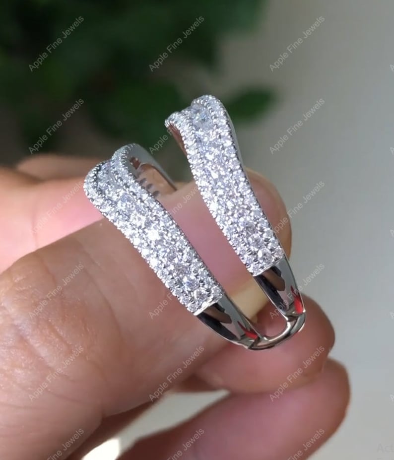 Double Curved Wedding Band Moissanite Ring Enhancers and Etsy