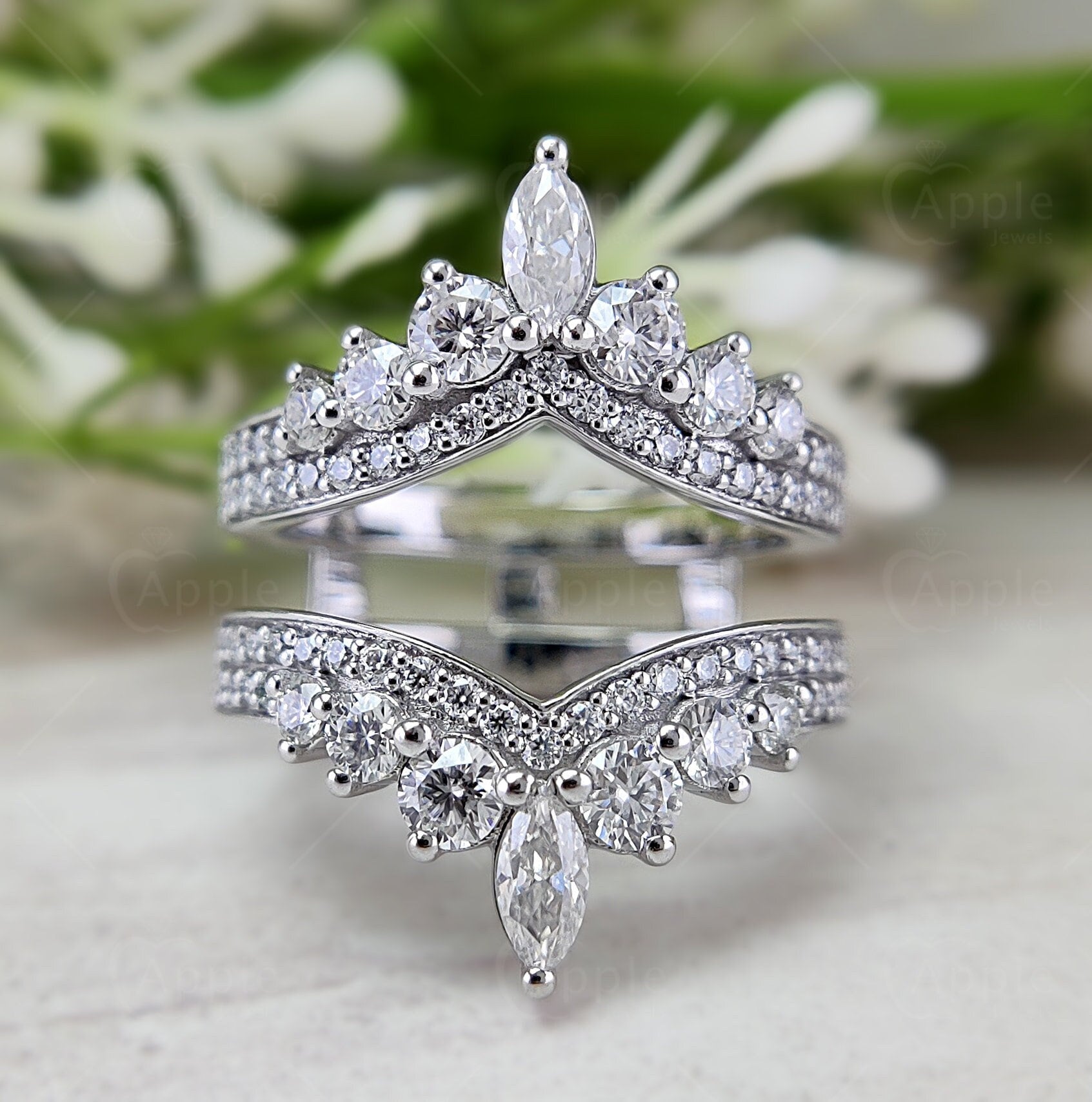 Marquise Engagement Ring Wuziwen Princess 925 Sterling Silver For