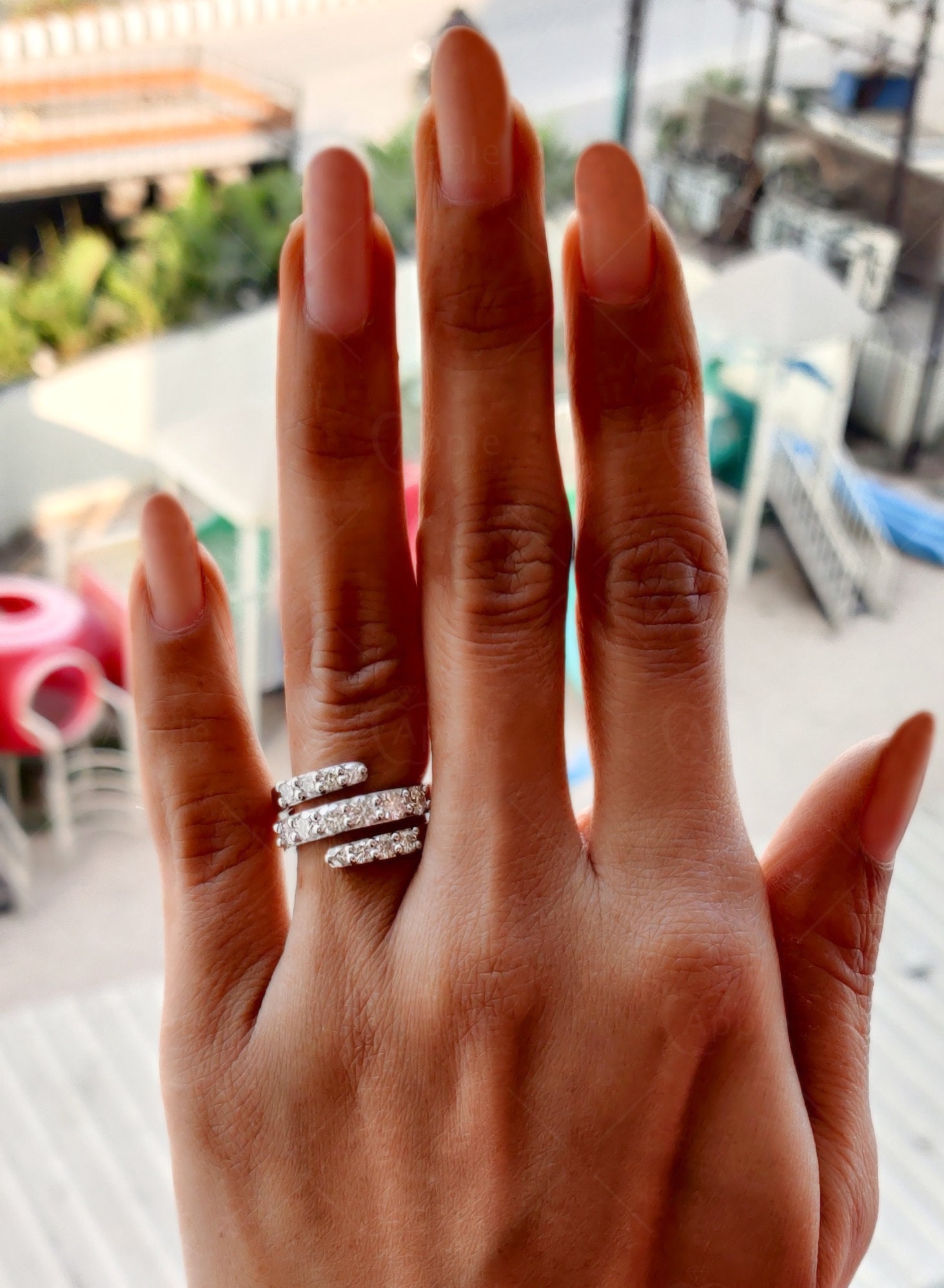 選ぶなら Spiral Wrap Ring, Diamond Spiral Silver Ring, Wrap Finger アクセサリー