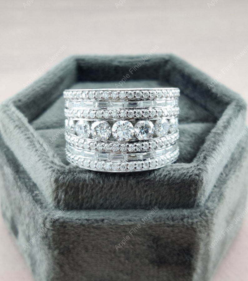 Art Deco Vintage Wedding Bands Women, Wide Band Ring, Wide Wedding Band, Antique Rings For Women, Unique Band, Promise Ring For Her