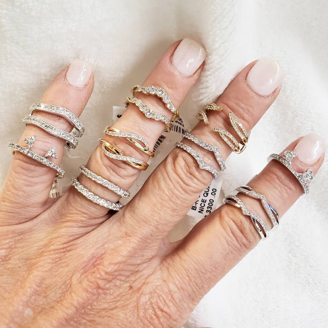 Engagement Ring Jacket, Moissanite Ring Enhancers and Wraps, 925 Silver