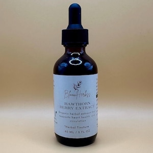 Kruidentinctuur met meidoornbessen | Traditioneel hartkruid | Botanisch extract | Kleine batch | Op alcoholbasis | Kruidenwellness