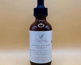 Organic Dandelion Root Tincture | Herbal Wellness Support | Natural Botanical Extract