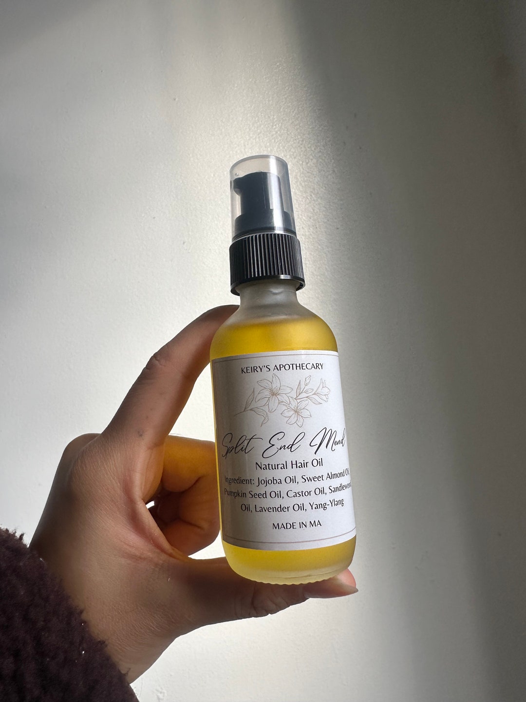 Hair Oil Split End Oil Organic Hair Oil All Natural Hair Oil for Split