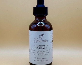 Organic Chamomile Tincture (2oz) | Sleep | Anxiety Relief| Nervous System Regulation