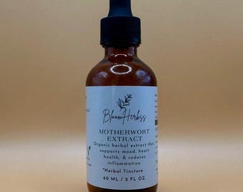 Organic Motherwort Tincture – Heart-Soothing, Calming, Hormone-Supportive