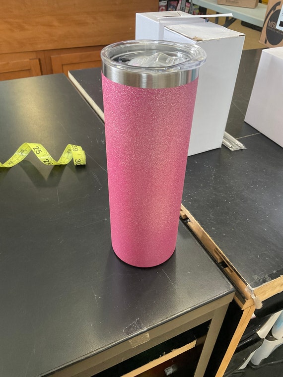 5 Sublimation Tumbler , 5 Pink Blank Glitter Tumbler , Sublimation