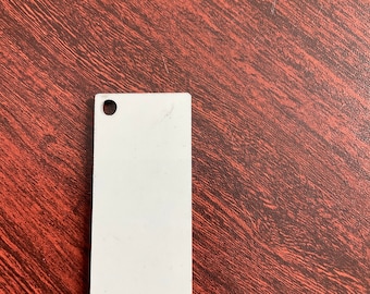 Sublimation Keychain, Blank Keychains, 5 Rectangle Keychain, Long Rectangle Keychains, Rectangle Sublimation Blank, Keychain Blank