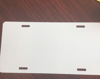 Sublimation License Plate Blank , 3 Blank Aluminum License Plates , White  License Plate , Blank License Plate 