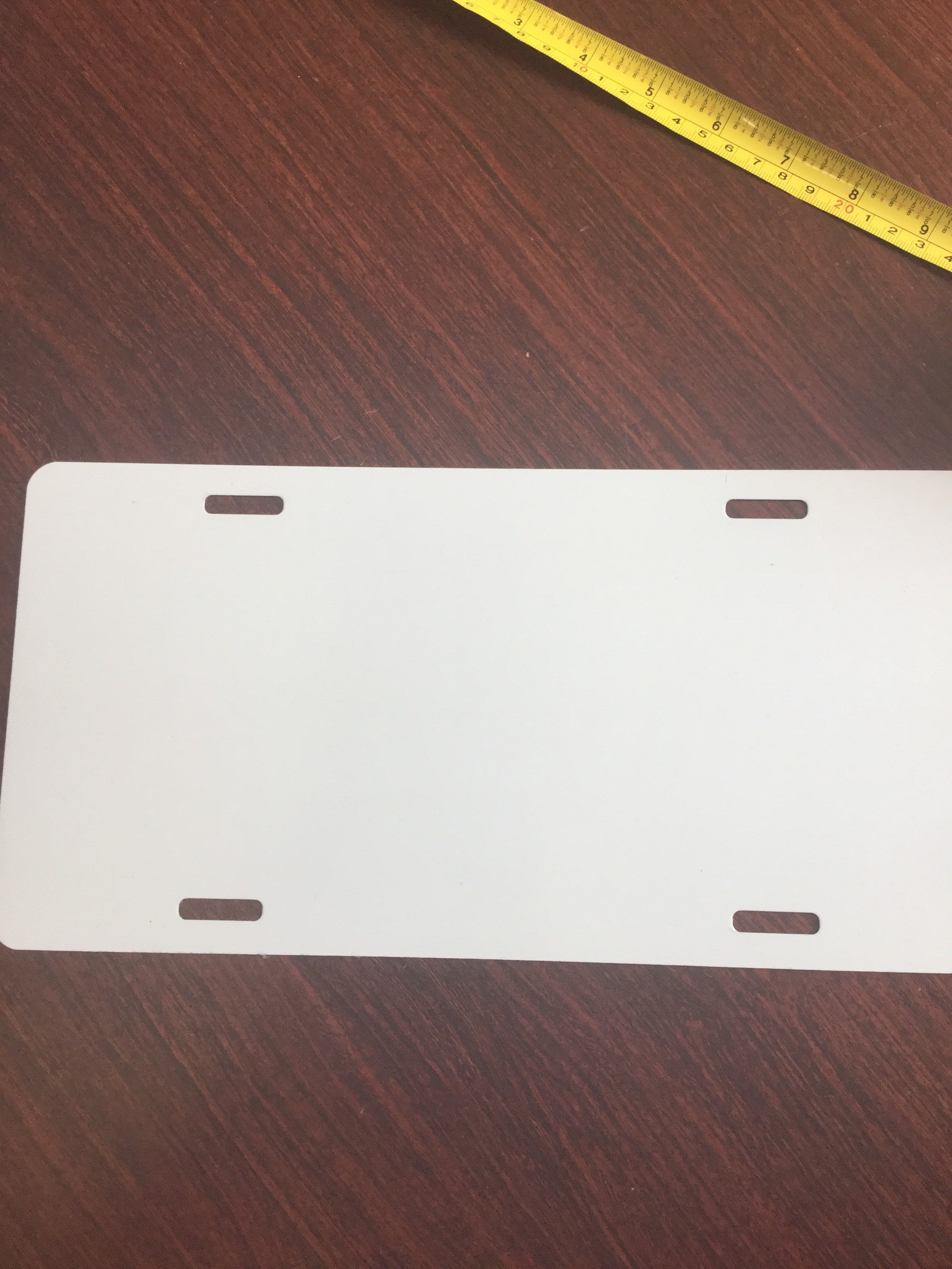 14 Pack Sublimation License Plate Blanks 6X12 X0.65mm Metal Aluminum  Automotive Front License Plate Tag