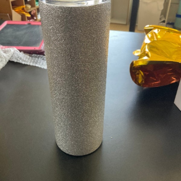 Sublimation Tumbler, Sublimation Blanks, Silver Glitter Tumbler, Sublimation Tumbler, 20oz Tumbler, Birthday Gift