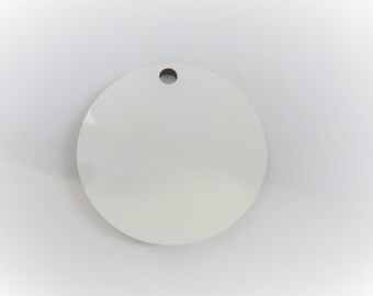 Blank Keychain, 5 Round Keychain, Birthday Gift