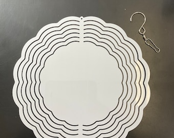 Sublimation Blanks Wind Spinner: 10" Aluminum Garden Decoration