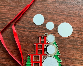 Blank Ornament, Sublimation Christmas Ornament, Ho Ho Ho Gift Ornament, Christmas Gift