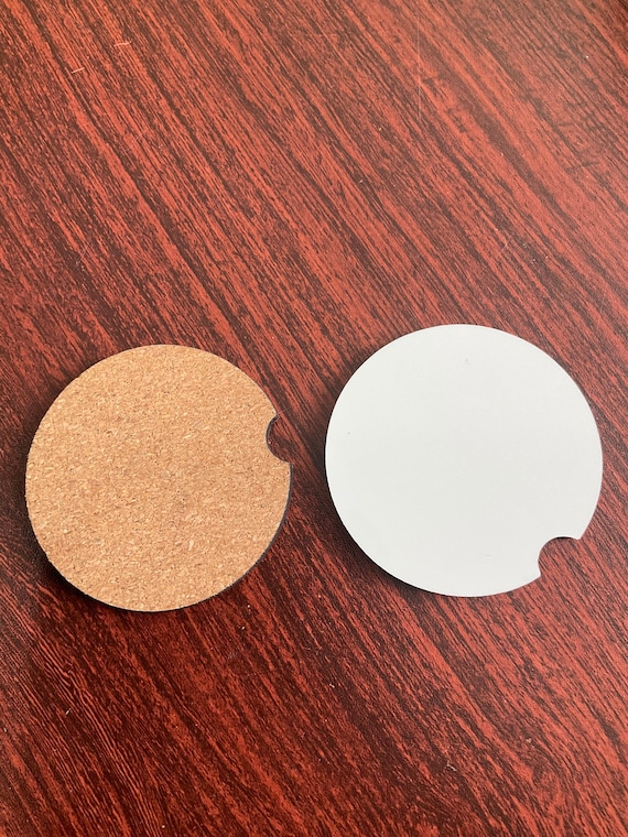 Sublimation Blank Car Coaster, 2 Car Coaster, Blank Car Coaster, Wood MDF, Birthday Gift