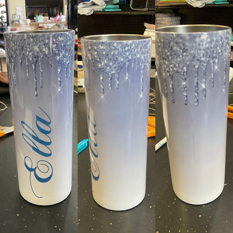 Sublimation Tumbler 20oz Skinny Tumbler Stainless Steel Etsy